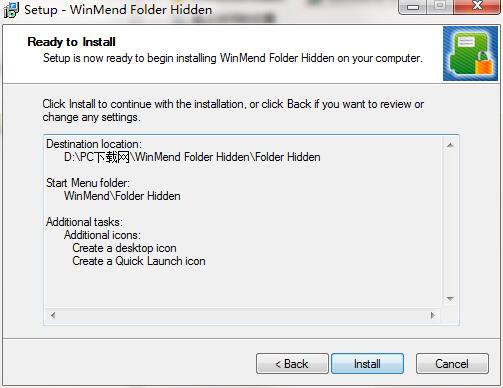 WinMend Folder Hidden 安卓版 文件加密 界面
