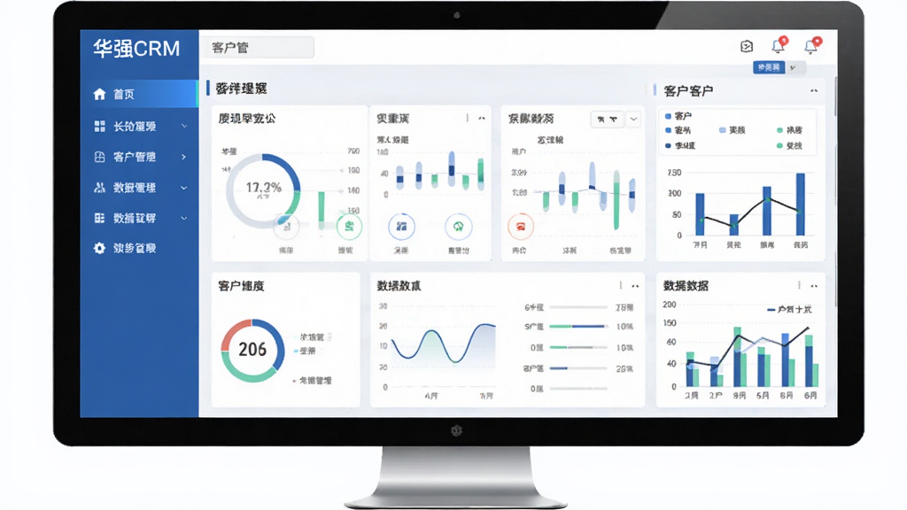 ��ǿCRM�ͻ���������������չʾ����������Ϊ�������壬��๦�ܵ��������Ҳ�ͻ��б�������ͼ�������岼��������࣬����������Ϊ��ɫ�����ִ�������ϸ�ڸ߹⣬���ʸɾ��޶���Ԫ��