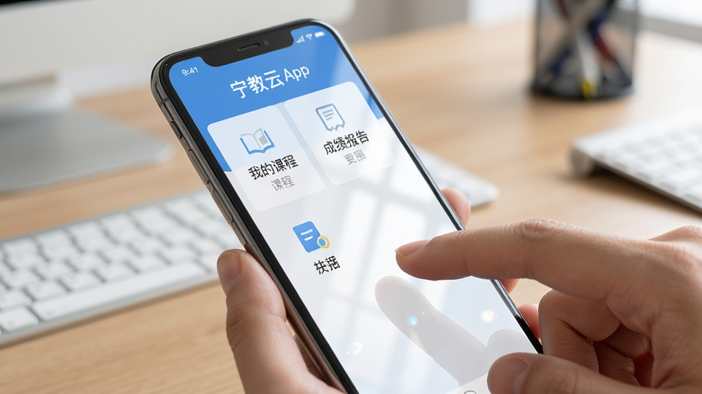 ���壺�û������ֻ��Ͻ���������App�Ļ�����������Ļ��ʾ���ܲ˵������֣��ֻ�λ�ڻ������룬��ָ�����Ļ���Ű棺������ʾ���ҵĿγ̡������ɼ����桱����ڣ����дʵ��������ϸ�ڣ���Ļ����΢΢���ߣ�����Ϊ�칫�������ʣ����壬�ɾ����޶���Ԫ��