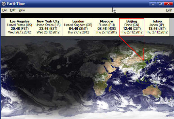EarthTime4.3.2 桌面时钟工具