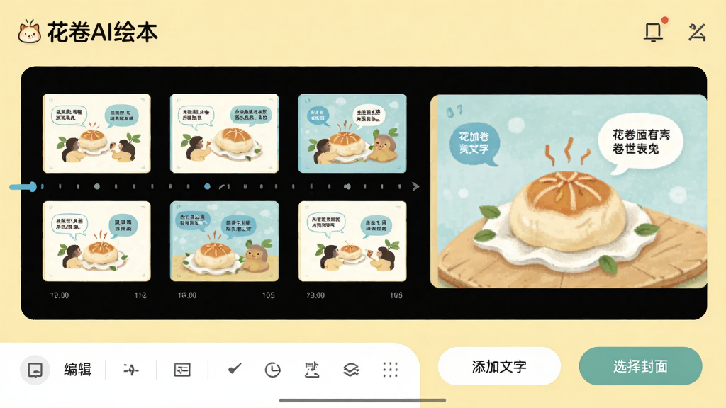 ��������Ϊ������AI�汾�����Ű���棬��ʾ��ҳ�汾����ͼ��ʱ���������У��Ҳ�ΪԤ����ͼ���·��С��������֡�����ѡ����桱��ť������Ϊ���½ṹ���Ϸ�Ϊҳ������ͼ���·�Ϊ�༭�����������Ϊ����UI��ƣ�����Ϊ����ɫ��ϸ�ڰ���ҳ���ϵ�С��ͼ���������ݡ����ʸ��壬�ɾ��޶���Ԫ�ء�