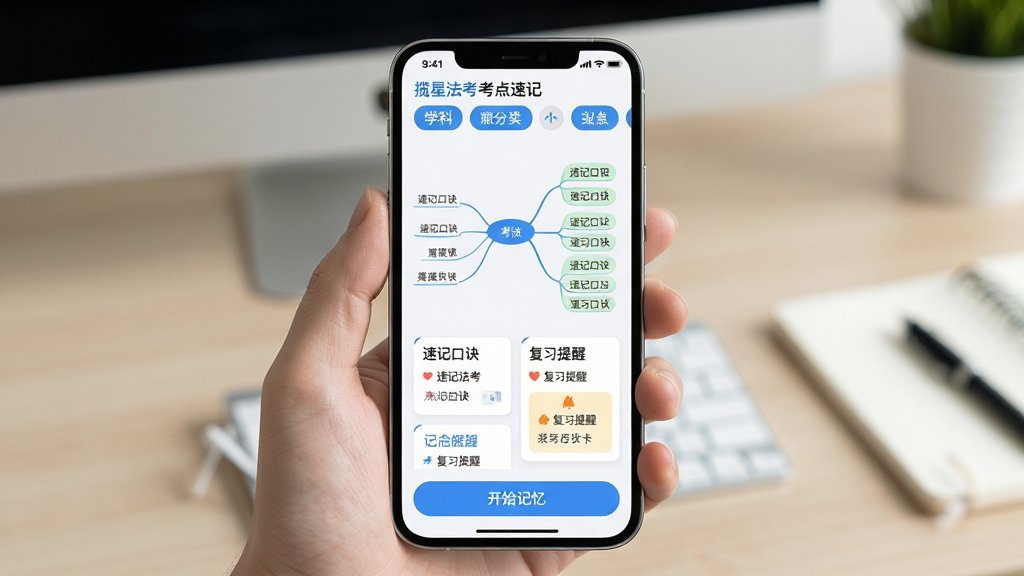 �����ǡ����Ƿ����������ټǽ��棬��ʾ˼ά��ͼ����俨Ƭ���ֻ�����չʾ�����ֶ���Ϊѧ�Ʒ����ǩ���м�Ϊ��ͼ�ڵ��뿨ƬԤ�����ײ�Ϊ����ʼ���䡱��ť���Ű����࣬������£�ǳɫ����������ɫ��׺��ϸ��ͻ�����ټǿھ���������ϰ���ѡ����������ʸ��壬�ɾ����޶���Ԫ�ء�