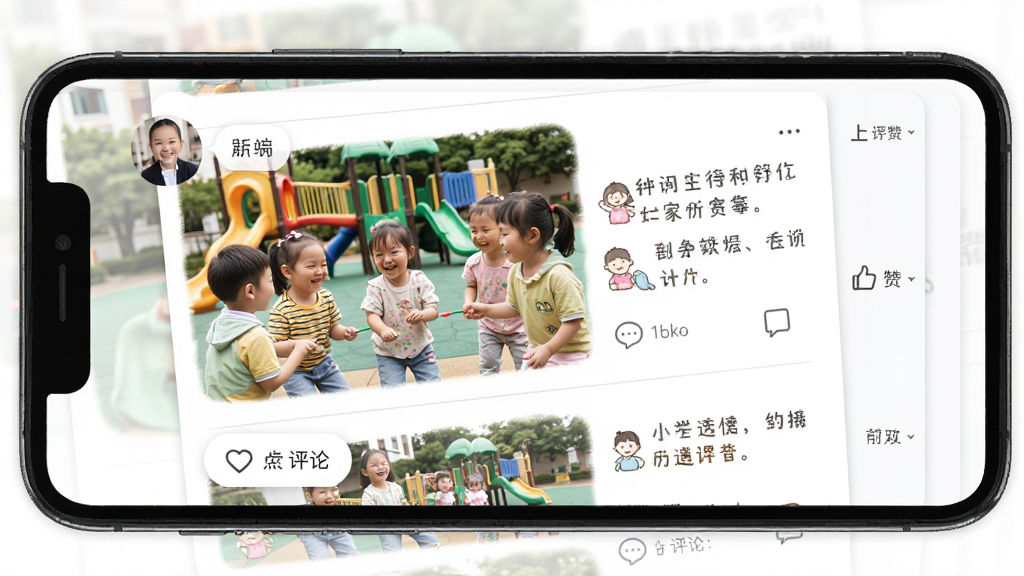 ����Ϊ�ֻ���Ļ�ϵ�ʦ�׿ռ�-�ҳ��˰༶��̬ҳ�棬��ʾ��ʦ�ϴ��ĺ��������׶�԰�ٳ�������Ϸ��ʵ����Ƭ������Ȥζ�������������ֲ������»����б�ʽ���Ű������������Ȼ������ϸ�ڰ�����Ƭ�к����ǵ�Ц���ͽ����ϵĵ������۰�ť�����������ɾ����޶���Ԫ�ء�