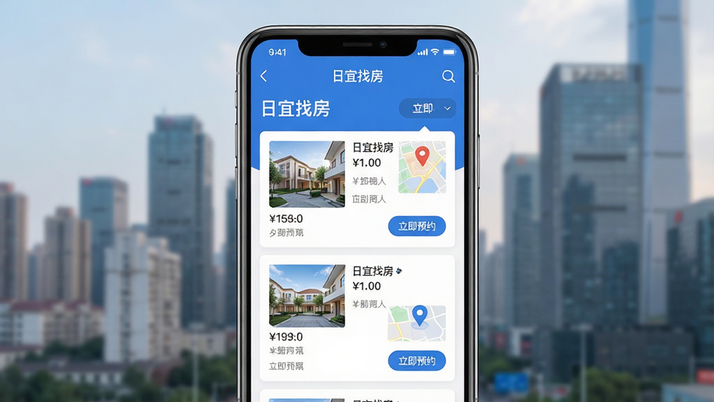 ��������Ϊһ�������ֻ���Ļչʾ�������ҷ���APP�����棬������������ʾ��Դ�б��͵�ͼ��λͼ�꣬������ģ���ĳ��н���Ⱥ�����ֲ����ֻ����й�ͼ���������ף�ͻ��APP�������ݡ��Ű����ִ����������������ɫ������Ƭʽ��Դ��Ϣ�������롣���Ϊ��ƽ��UI��ƣ�ϸ�ڰ�����Դ����ͼ���۸��ǩ�͡�����ԤԼ����ť�����������ɾ����޶���Ԫ�ء�