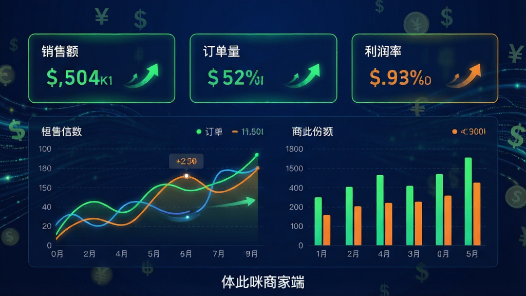 ���壺������̼Ҷ˲������ҳ�棬����Ϊ������������������ͻ��ҷ��š����֣��Ϸ�Ϊ��������ָ�꿨Ƭ�����۶�������������ʣ����·�Ϊ����ͼ����״ͼ��ϣ�ͼ����ɫ���ޡ��Ű棺���ݿ��ӻ�Ϊ������ǩ������ͼ���ײ���ע��������̼Ҷˡ���������񣺿Ƽ���ǿ��������������ӫ���̺ͳ�ɫ��׺��ϸ�ڣ�ͼ����̬Ч��ʾ�⣬��������������������Ԫ�ء����ʣ�4K���壬��Ӱ�ſᣬ�ɾ����䡣