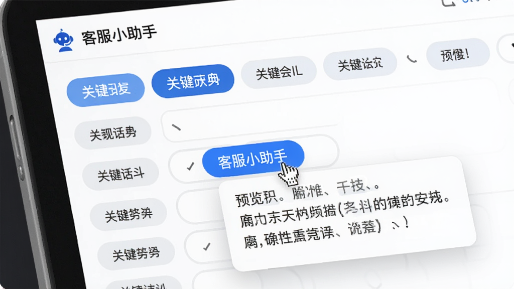 ��д���ͷ�С���֡������Ŀ�ݻظ���壬�������ʾ������������ǩ��ؼ����б��������ͣ��һ���ؼ����ϣ��·�����Ԥ�����ݣ�����Ϊ��ɫ��������ɫ�����������࣬����ϸ�壬�޶���Ԫ��