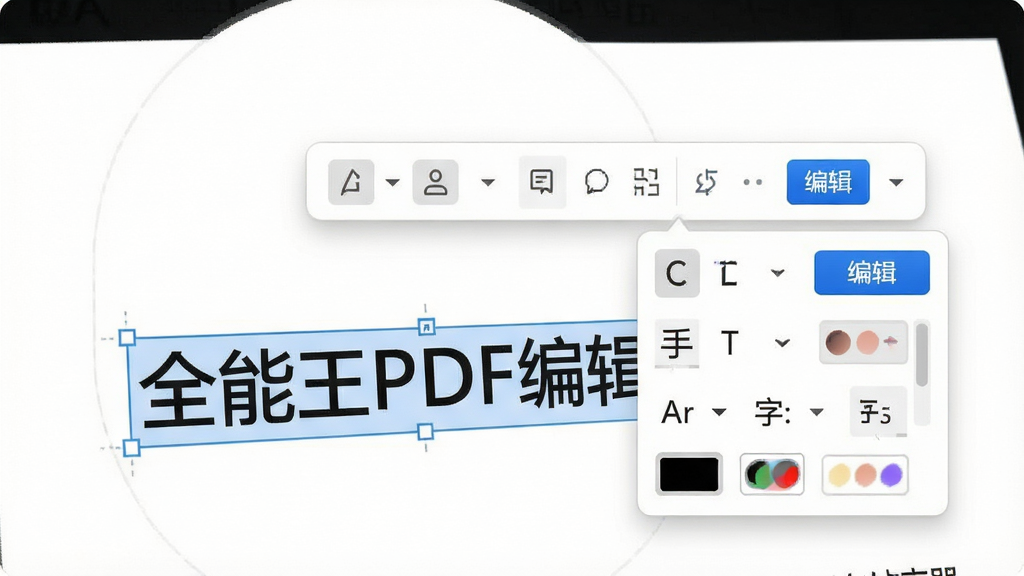 ���壺ȫ����PDF�༭���ı��༭������д����ʾѡ�����ֺ󵯳���������ʽ���������������塢�ֺš���ɫѡ����֣��ĵ�ҳ��Ŵ���ʾ���༭�����������������Ϸ�����񣺽�����ˬ����ɫ��������ɫ������ϸ�ڣ�����������ʾ��ȫ����PDF�༭�������������������С��༭����ť�����ʣ������������ɾ����޶���Ԫ�ء�