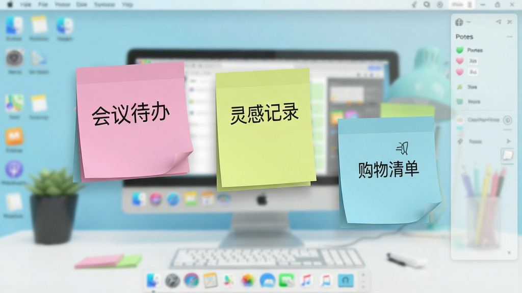 һ���ִ���Լ���������ͼ����ʾ���Ų�ɫPnotes��ǩ�������������ϣ���ǩ�Ϸֱ�д��