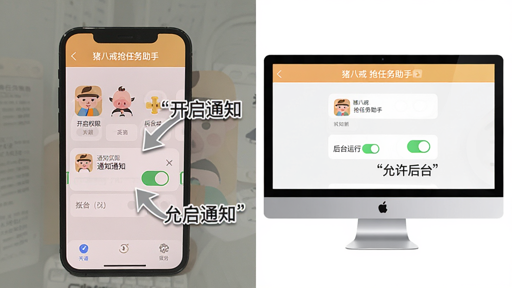 画面主体为手机和电脑屏幕展示