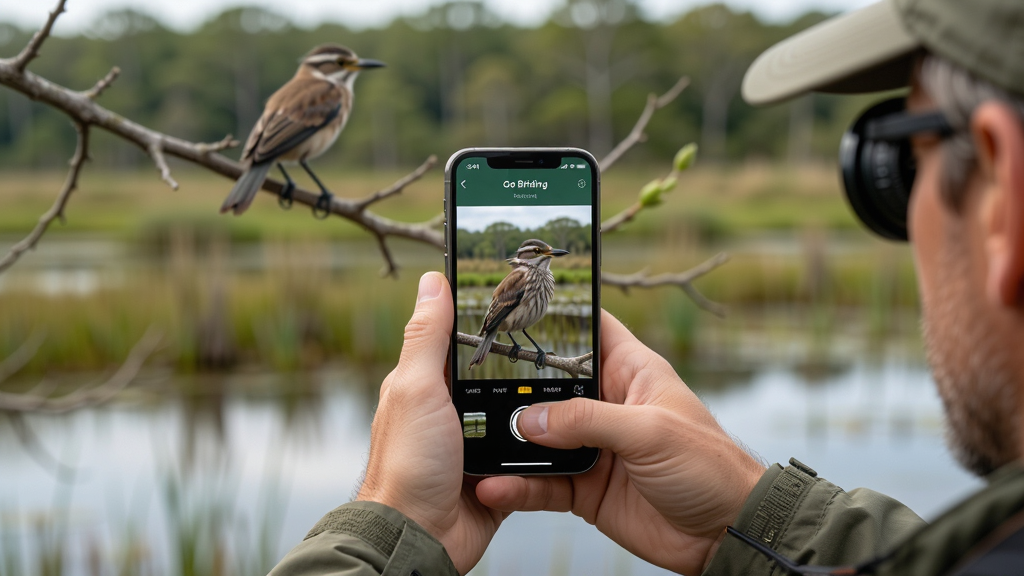 ����Ϊһ���������ֳ��ֻ�����Զ��֦ͷ�������������ʶ���ֻ���Ļ�Ŵ���ʾ��Go Birding��Ӧ�ý�����ʶ����������Ϊ�黯��ʪ�������֣����ֲ��þ��й�ͼ���Ű�ͻ��������Ȼ�Ļ��������Ϊ����дʵ��Ӱ���ϸ�ڰ�����ë��������Ļ���⣬����Ϊ8K���壬����ɾ��޶���Ԫ��