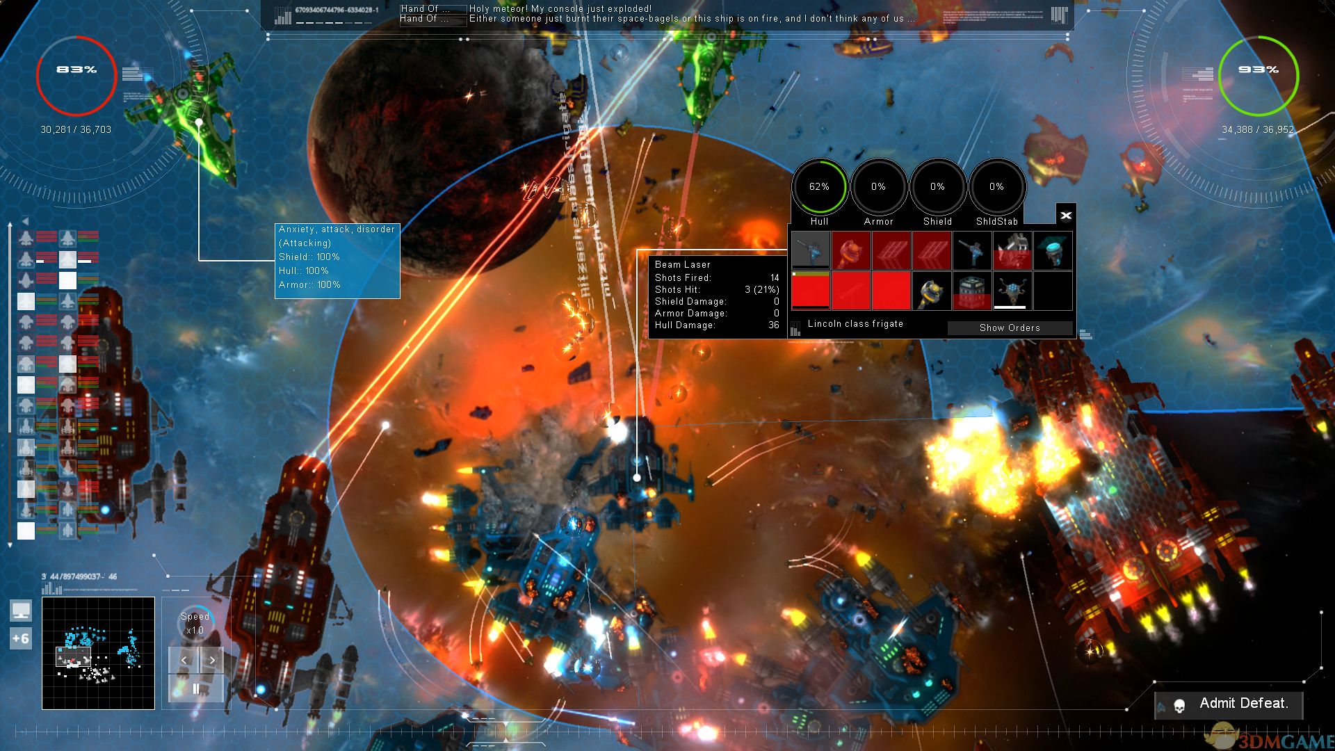 Gratuitous Space Battles 2 战斗画面 爆炸特效 游戏截图 配图