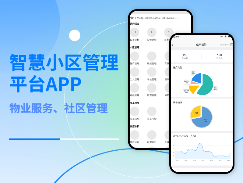 house云管理掌上版app手机版首页数据展示实拍