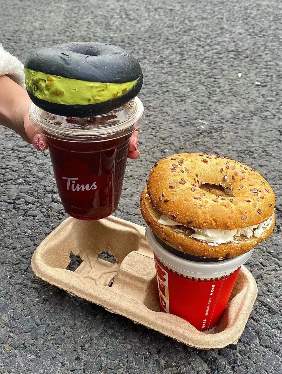 Tims咖啡贝果套餐口味评测与价格