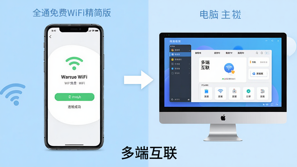 һ�ŷ����Ա�ͼ��������ֻ���ȫͨ���WiFi��������ӳɹ��Ľ��棬�Ҳ��ǵ��Զ����������棬�м��ü�ͷ���ӣ��·������֡���˻������������������죬ǳ��ɫ�������������������ʸɾ����޶���Ԫ�ء�