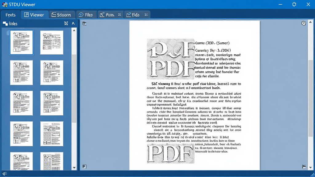 STDU Viewer���������棬չʾ���ǩҳ�򿪶���ĵ������Ϊ����ͼ���������Ҳ�Ϊ����������PDF�������ݣ����岼�ּ�࣬��ɫ���ִ���񣬸߷ֱ��ʣ��ɾ��޶���Ԫ�ء�