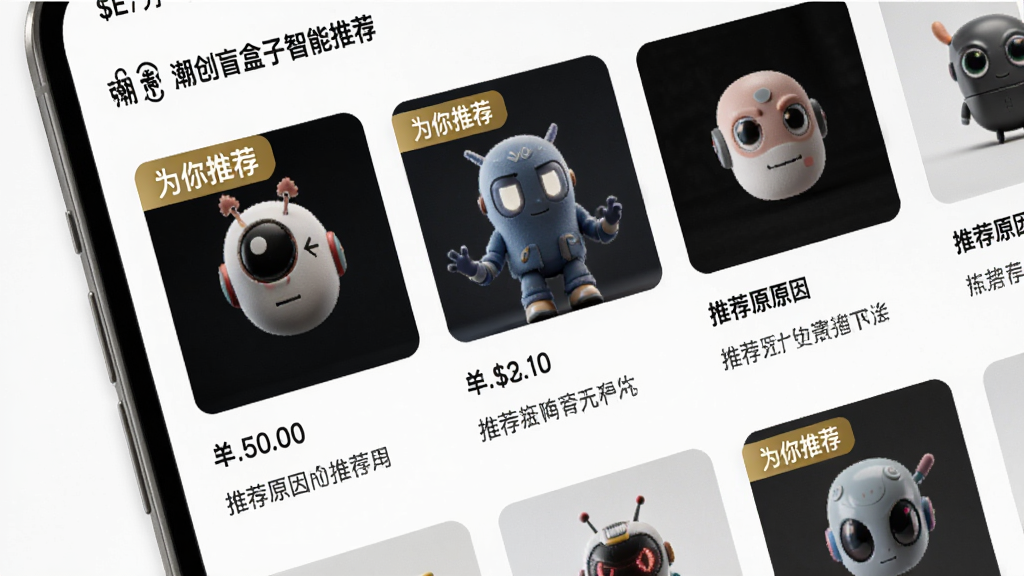���壺����ä�������Ƽ�ҳ�棬չʾ���Ի��Ƽ��б���ÿ����Ʒ�С�Ϊ���Ƽ�����ǩ�����֣��б�ʽ���֣���Ʒͼ+�۸�+�Ƽ�ԭ���Ű棺�����ˬ��ͻ���Ƽ��߼�������ִ���Լ������Ϊ��ɫ��ϸ�ڣ��Ƽ���ǩΪ��ɫ����Ʒͼ���������м���Ƽ�����ʣ����壬�ɾ��޶���Ԫ��