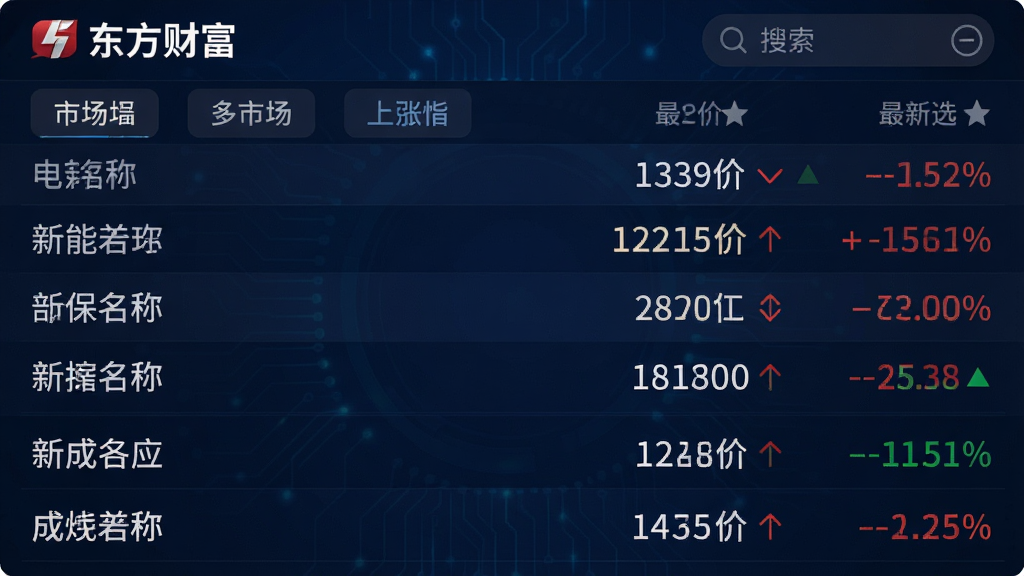 ���壺�����Ƹ�App������ҳ���ͼ����ʾ���г���Ʊ�б����ǵ���������Ϊ��ɫ���⡣���֣����Ϊ��Ʊ���ƣ��Ҳ�Ϊ���¼ۺ��ǵ������������г���ǩ���Ű棺�����б�ʽ�����ָ�������񣺿Ƽ��У��������������ݿ��ӻ���ϸ�ڣ���ɫ��ɫ�ǵ���ͷ����ѡ���Ǳ꣬�����򡣻��ʣ����壬�ɾ����޶���Ԫ�ء�