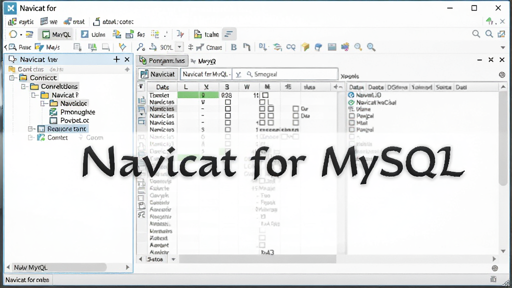 һ��չʾNavicat for MySQL����ʱ�Ľ�ͼ�����������������ڣ��������������������񣬱����е����ĸ�����Ч�������������Ű�ɾ������רҵ��ϸ�����������ʸ��壬�޶���Ԫ�أ�ͼƬ��ӡ��