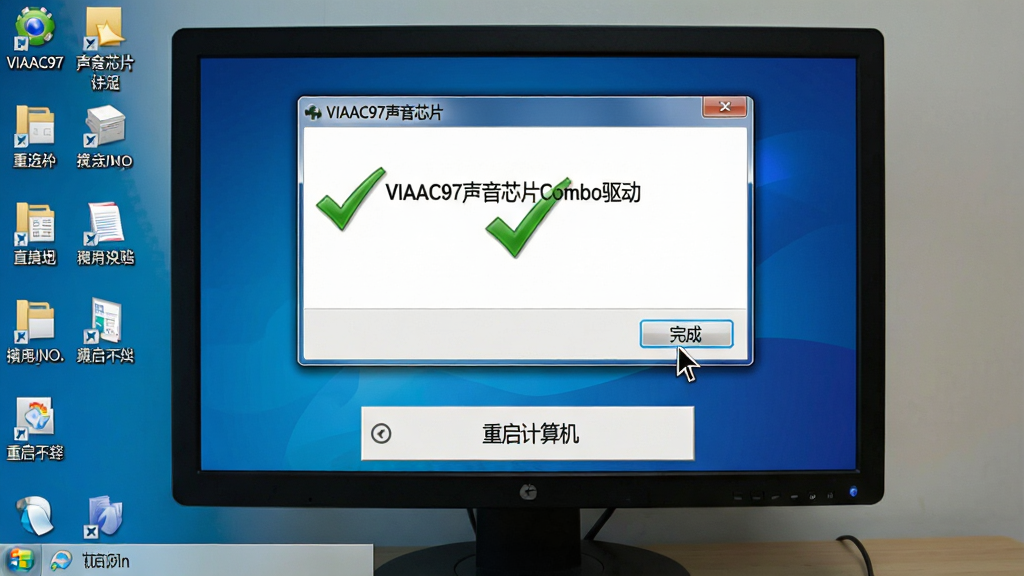 ���壺һ��������Ļ��ʾ��VIAAC97����оƬCombo��������װ��ɽ��棻���֣���Ļ���У����ָ���ڡ���ɡ���ť�ϣ��Ű棺��Ļ�·��С��������������ʾ�򣻷��дʵ�����ͼ���ϸ�ڣ�����ͼ����������װ��������ɫ�Թ������ʣ��������ȣ��ɾ��޶���Ԫ��
