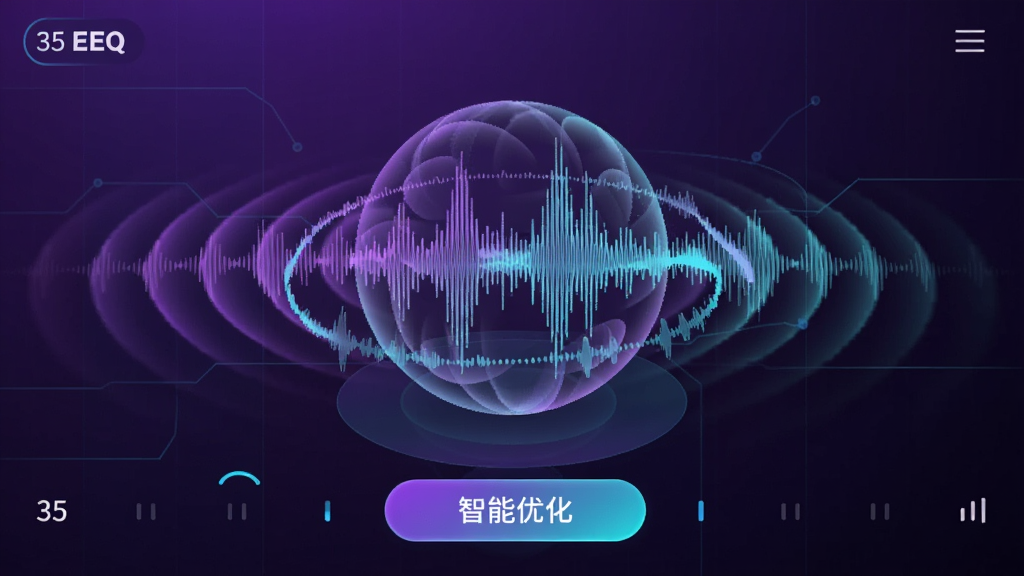 һ��35EQ������ǿ���湤��״̬�ĸ���ͼ��������һ��������������壬��Χ�����Ŷ�̬����Ƶ���ƣ������·��С������Ż�����ť��������ɫ����ɫ����ɫΪ�������δ����ʮ�㣬����ɾ�������ϸ��