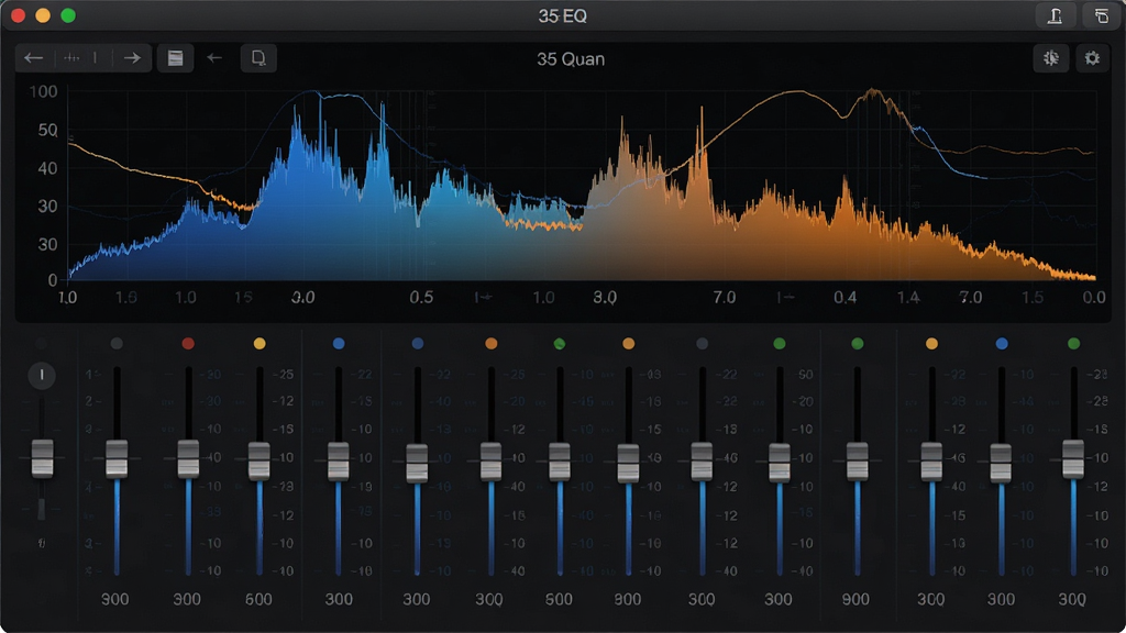 һ��չʾ35EQ����������ĸ����ͼ��������������ƵƵ�׷��������Ƶ�ξ��������飬���岼�ּ���ִ�����ɫ����������ɫ���ɫ���䲨��ͼ�����������ɾ���ͻ�����������ڹ��ܣ��޶���Ԫ�أ�����ϸ��
