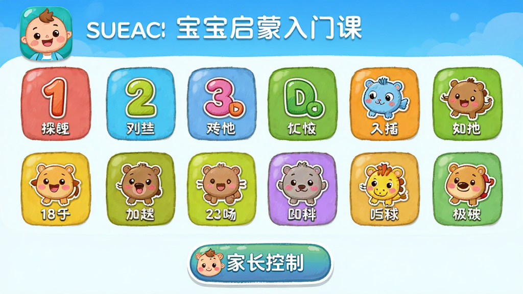 ���壺�����������ſ�APP�������ͼ��չʾ�ɰ���ͨ��ɫ�Ͷ��ѧϰģ�飻���֣�����ΪӦ��ͼ������ƣ��в�Ϊ����������ͼ�꣬�ײ�Ϊ�ҳ����ư�ť���Ű棺���������񲼾֣�ÿ��ͼ�������ֱ�ǩ����񣺿�ͨ�ֻ�磬ɫ���������ޣ�ϸ�ڣ������������֡���ĸ�������Ԫ�أ���ɫ���鿪�ģ����ʣ����壬�ɾ����޶���Ԫ��