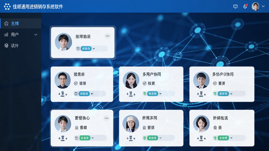 ���壺��˳ͨ�ý�����ϵͳ�����Ķ��û�Эͬ���棬������ʾ����û�ͷ���Ȩ������ͼ�꣬����Ϊ��������ʾ��ͼ��������Ƽ��У���ɫ���������������ɾ����޶���Ԫ��