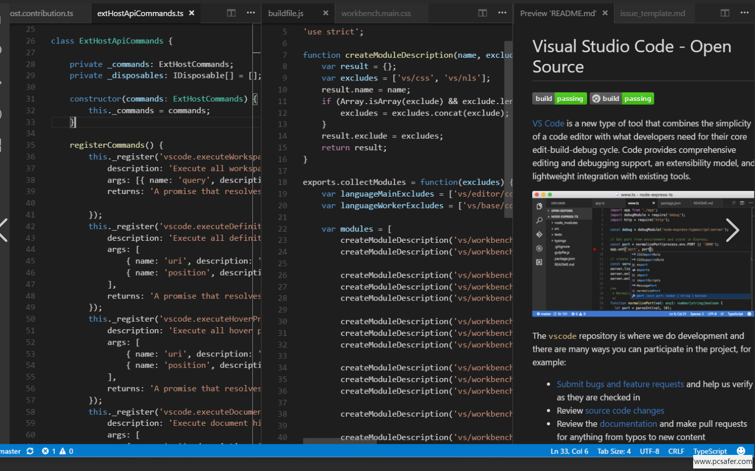 Visual Studio Code 安卓版 编辑器界面截图