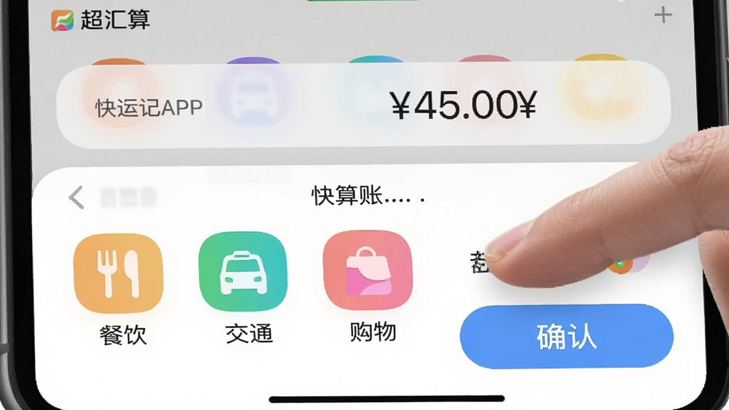 ������APP�ļ��˲��������ͼ�������ǵײ������Ŀ��ټ�����壬������С�������������ͨ����������Ȳ�ɫ����ͼ�꣬�����н���������ʾ����45.00�����������Բ��Ŀ�Ƭ��ƣ����ּ�࣬����ƽ����ϸ�ھ۽�����ָ�����ȷ�ϡ���ť�Ķ����������д��С������㡱�Ľ����ʶ�����ʸɾ����޶���Ԫ�ء�