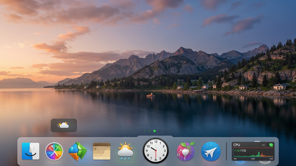 ObjectDock �������չʾͼ��Dock ���ϳ��˳�������ͼ���⣬�����������������Բ��ʱ�Ӳ���� CPU �ڴ���С���ߣ����岼������Ļ�·�������Ϊ����羰��ֽ��Dock ���ʰ�͸��״�����в��Ԫ����������ϸ�ڷḻ�������������ɾ��޶���Ԫ��