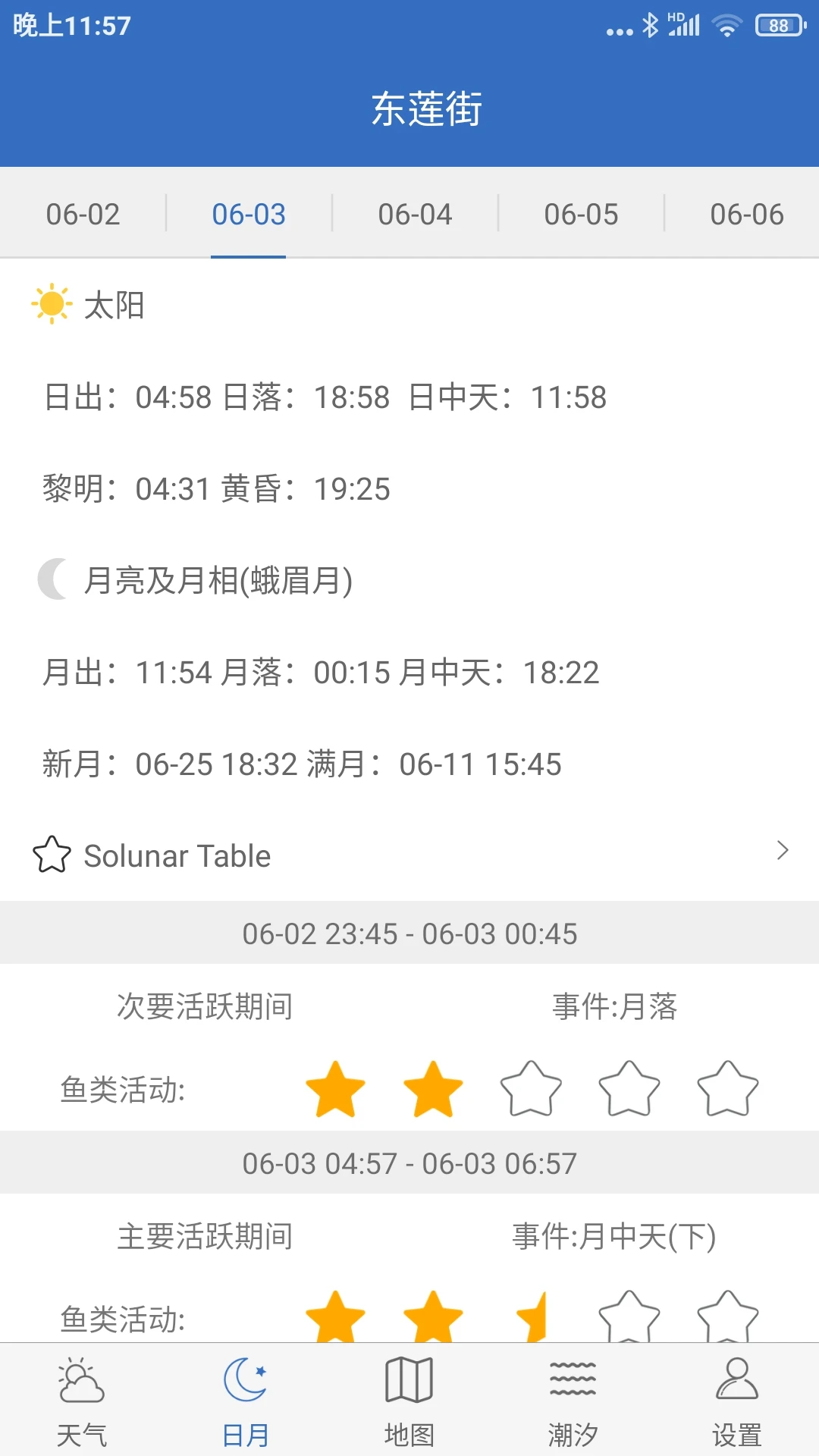 钓鱼天气appv5.7 安卓版