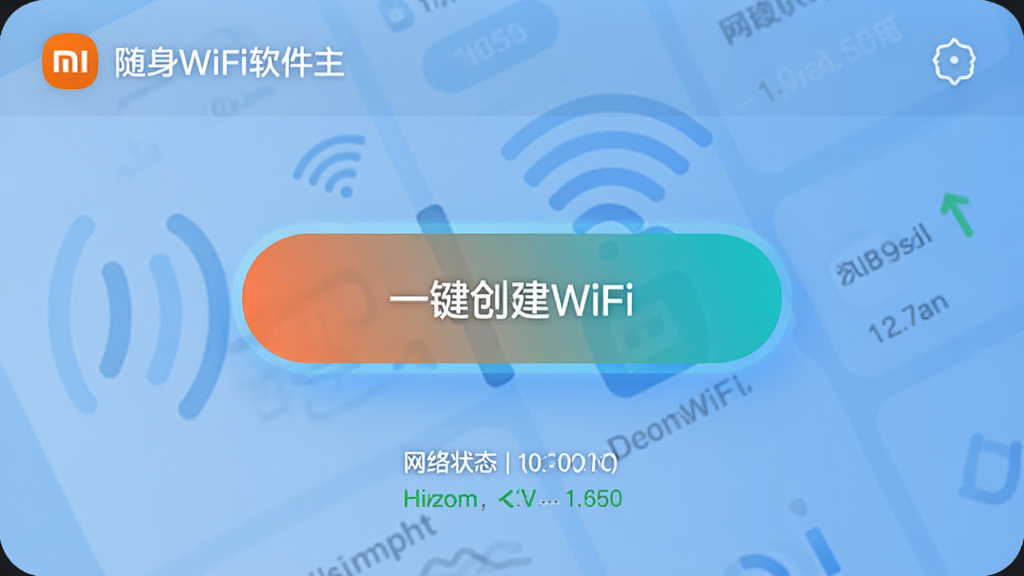 ���壺С������WiFi���������棬��ʾ��һ������WiFi����ť�����֣������࣬����Ϊ������ť���·���ʾ����״̬���Ű棺��ť��Ŀ��ɫ����������񣺱�ƽ����ƣ��ִ��У�ϸ�ڣ���ť���з���Ч��������Ϊ����ɫ���䣻���ʣ����壬�ɾ����޶���Ԫ��