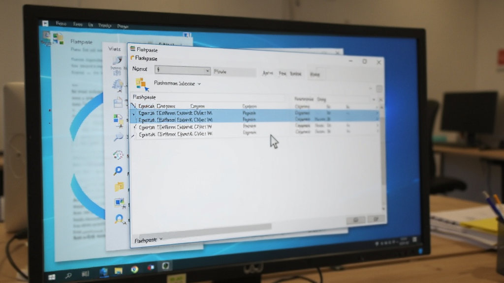 һ��չʾFlashpaste������Windows���������е�ʵ��ͼ����Ļ�пɼ������������������ĵ�֮�ϣ������ָ��һ��������¼������Ϊģ���İ칫������ɫ����Ȼ��ͻ��������ʵ�ʹ����е�Ӧ��״̬�������������޶���Ԫ��