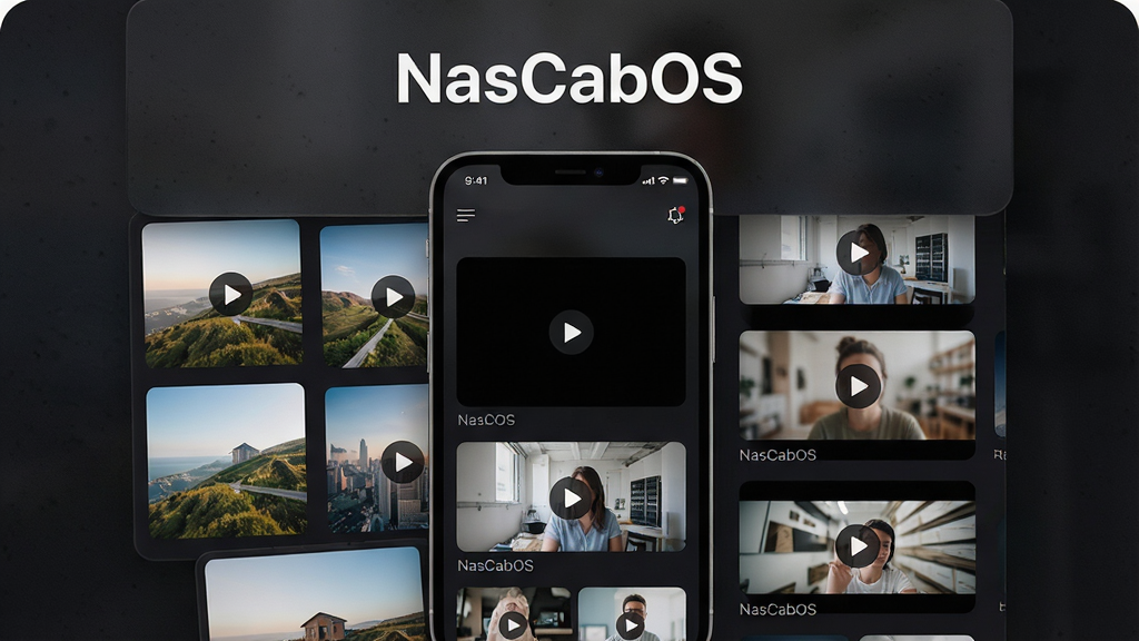 һ��NasCabOS�ֻ�Ӧ�ý��������ͼ�����Ӿ�Ϊ�������µ���Ƭ��������Ƶ����ͼ���У�����������ɫĥɰ�ʸУ����涥���С�NasCabOS�����������岼�ֲ�η����������ִ��Ƽ����ϸ�ڷḻ�����������ɾ����޶���Ԫ��
