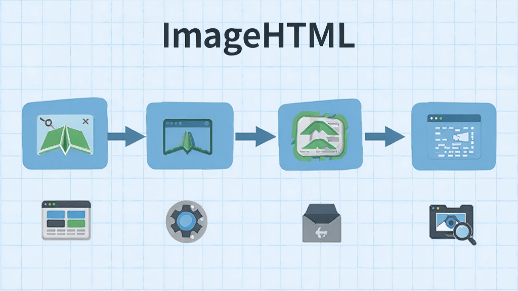 ImageHTML��������ͼ��չʾ�ӵ���ͼƬ���������༭��������һ�������̣�ʹ�ü�ͷ�����������裬ÿ�������·����м��ͼ�꣬�������ƽ��������Ϊǳ��ɫ���񣬱�ע��ImageHTML�����������ʸɾ����޶���Ԫ��