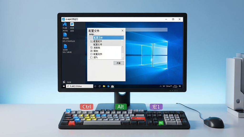 ���壺K-MAC����������Windows�����ϵĳ�������Ļ����ʾ���������棬���̱�������ע�����֣�������Ļ���У���Χ����������滷������������Ļ�·����Ű棺��Ļ�е��������������ɼ��������ϲ�ͬ�����ò�ɫ��ǩ��ע�����дʵ��񣬹�ӰЧ����Ȼ�����汳��Ϊ��͵Ľ�����ɫ��ϸ�ڣ���Ļ������������ʾ�������ļ��������˵��������ϱ�ǩ�С�Ctrl������Alt��������1�������������ʣ��߷ֱ��ʣ�ϸ�ڷḻ������ɾ����޶���Ԫ�ء�