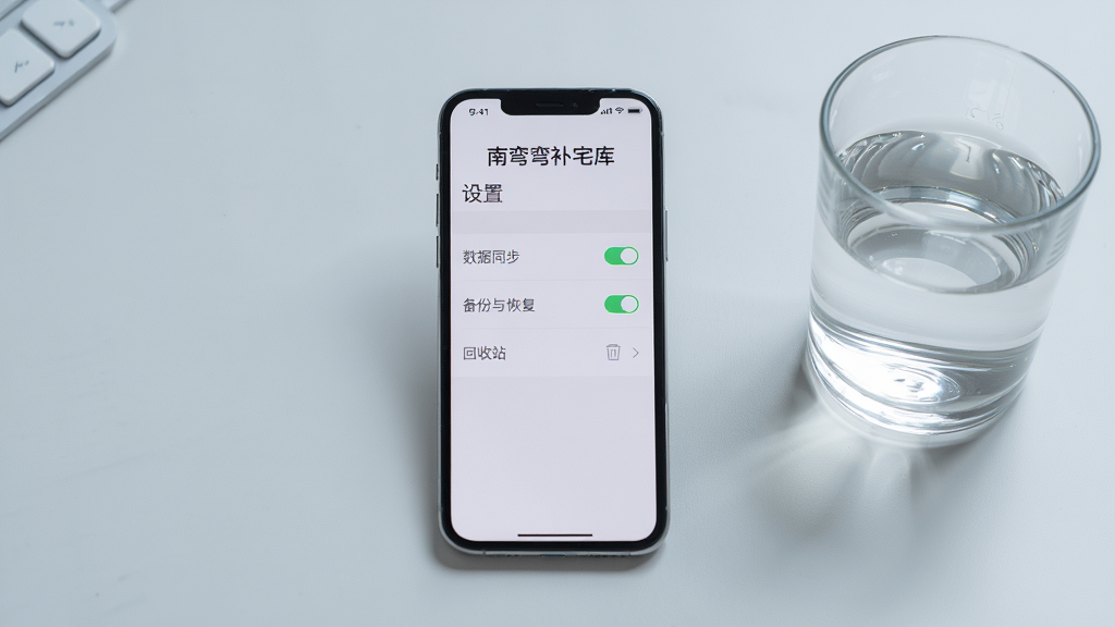 手机屏幕展示南弯弯补宅库的设置页面,页面中有