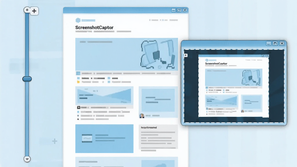 һ��չʾScreenshotCaptor������ͼ���̵�ʾ��ͼ����������һ������ҳ�������ʾ����������ҳ���ݴ��ϵ����������У��Ҳ���һ�������Ľ�ͼ���ڣ���ʾ�Ѳ���������������࣬��ɫ��ǳ���Ͱ�ɫΪ����ϸ�����������ʸɾ����޶���Ԫ��