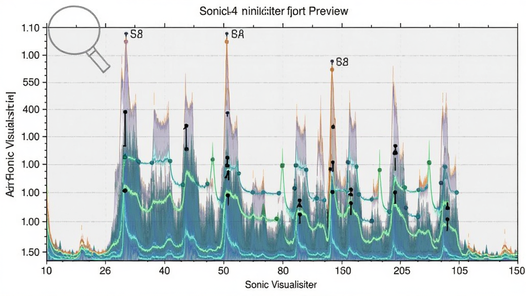���壺Sonic Visualiser������Ƶ��ͼ�Ŵ�Ԥ����չʾ����������г�����С����֣�Ƶ��ͼռ�ݻ������壬���ΪƵ�ʿ̶ȣ��ײ�Ϊʱ��̶ȡ��Ű棺ͼ������������ǩ���������ѧ���о����ɫ����͡�ϸ�ڣ�г��������������������ǳ�ң�������ǵ㡣���ʣ�ϸ��ʸ����Ⱦ���ɾ�����㡣