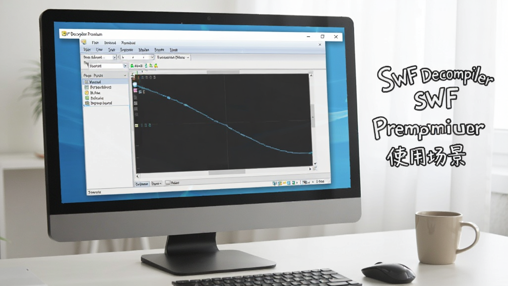 һ��չʾSWF Decompiler Premium��������ʱ�Ľ�ͼ��������Ļ����ʾ�������棬�Ա߷������Ϳ��ȱ����������࣬�������������дʵ��ͼƬ���ֱ�ע