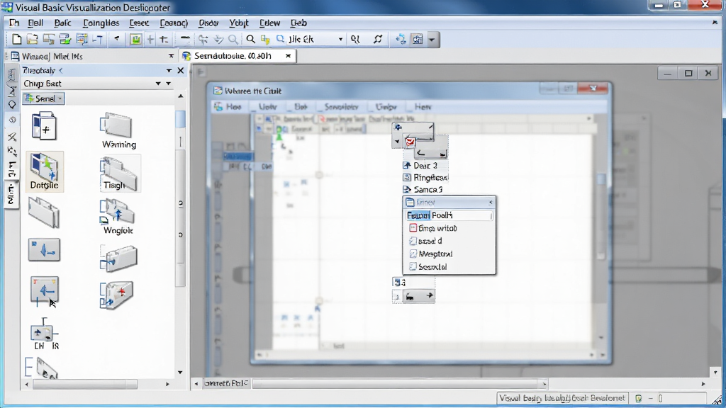 Visual Basic���ӻ������������ͼ����ʾ��ק�ؼ��������ϵĹ��̣������������ؼ�������������дʵ���߷ֱ��ʣ��ɾ��޶���Ԫ��