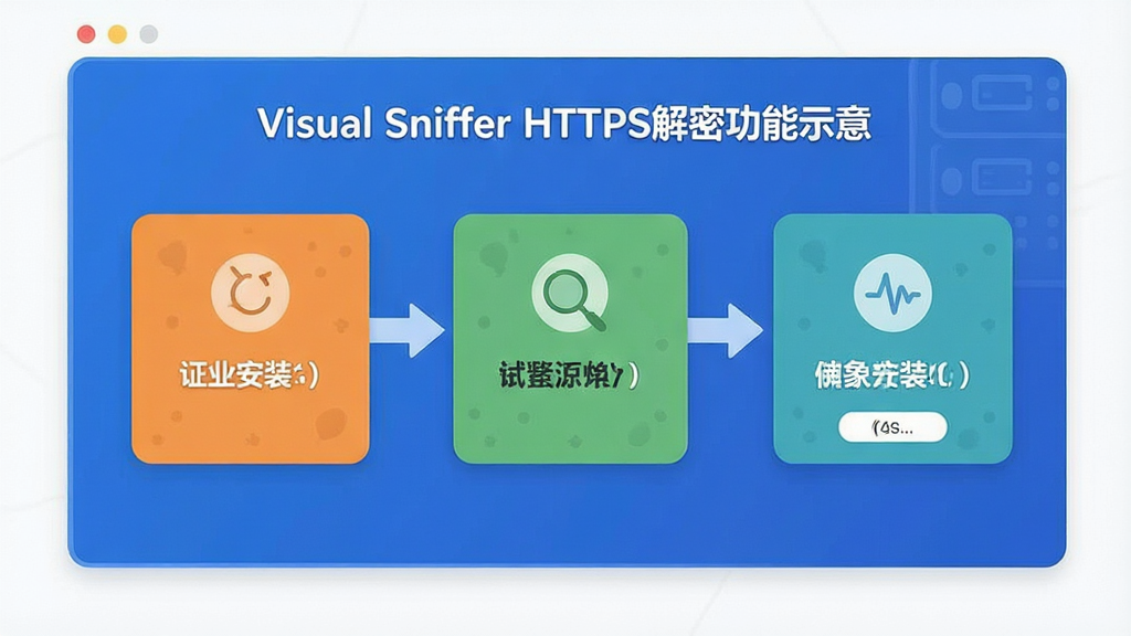 Visual Sniffer HTTPS���ܹ���ʾ�⣬չʾ֤�鰲װ�������棬����Ѻã��������������ʸɾ����޶���Ԫ��