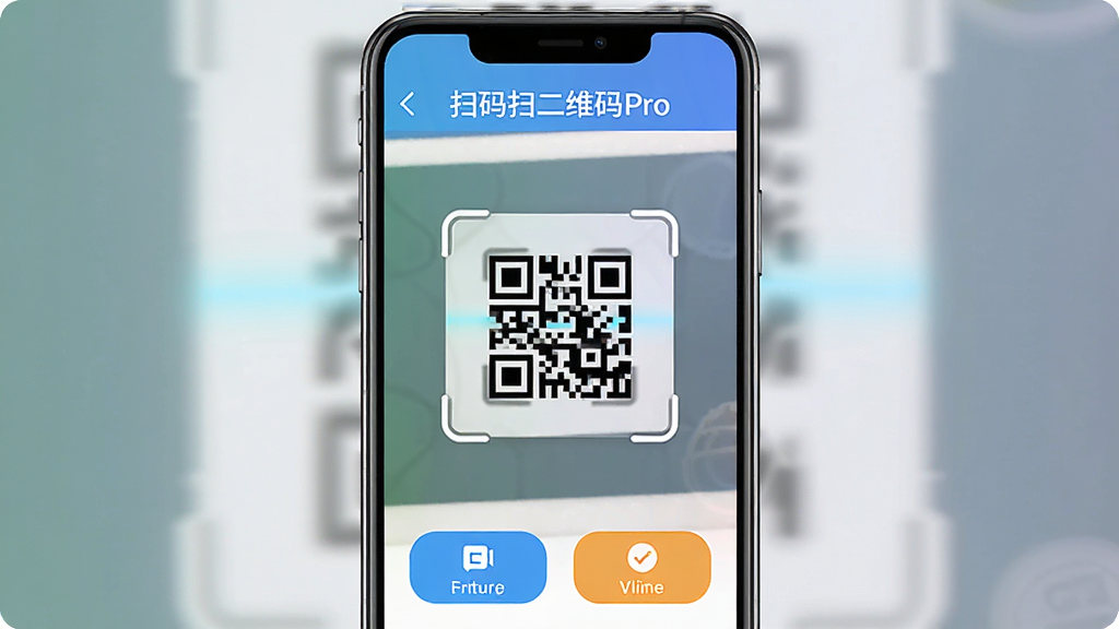 һ��չʾɨ��ɨ��ά��ProӦ��������ĸ����ͼ�������࣬�м���ɨ��������й��ܰ�ť���������ִ���ɫ�����������ʸɾ����޶���Ԫ�أ��ֻ���Ļ����ʾ��ɨ��ɨ��ά��Pro��������