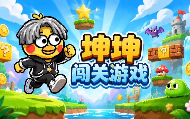 坤坤跳跳乐小游戏在线玩趣味闯关画面