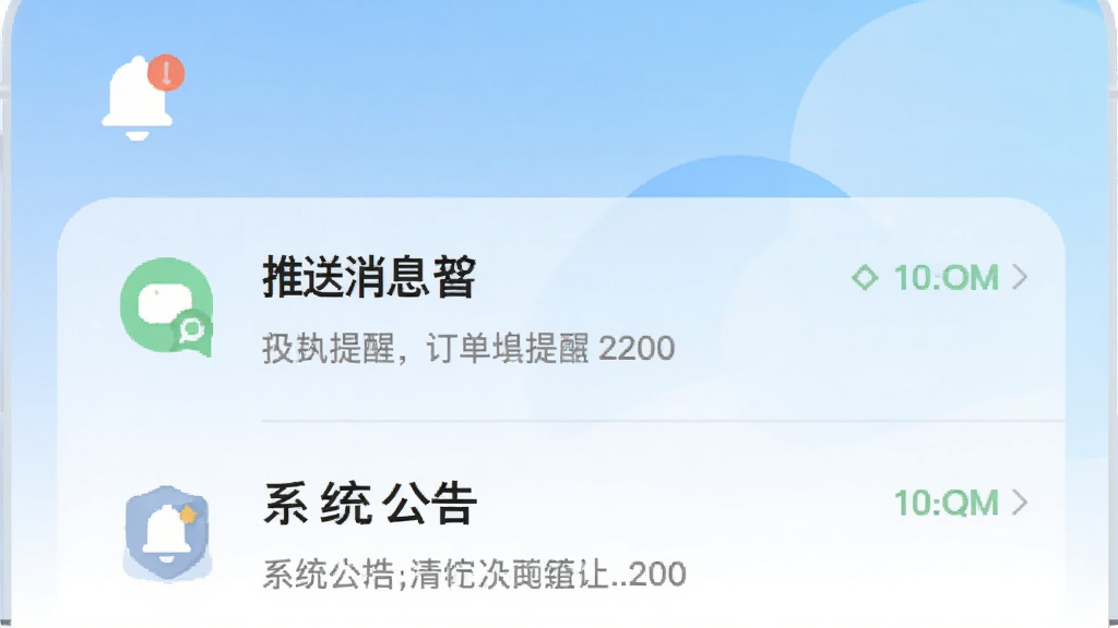 ������Ϣ֪ͨ���棬չʾ������Ϣ�б��������������Ѻ�ϵͳ���棬������֪ͨͼ�꣬����Ϊǳ��ɫ���䣬������£����ʸɾ����޶���Ԫ��
