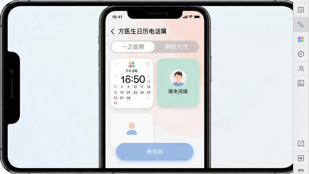 ���壺��ҽ�������绰�����ֻ�ģ�����ϵ����л��棻���֣��ֻ���Ļ���У���ʾ��������ϵ���л���ǩ���Ű棺���������������������У����ذ�ťԲ�󣻷���ƶ��˿�Ƭʽ��ƣ�ɫ����ͣ�ϸ�ڣ�״̬����ʾʱ���������ģ�����߿�ɼ������ʣ����壬�ɾ����޶���Ԫ��