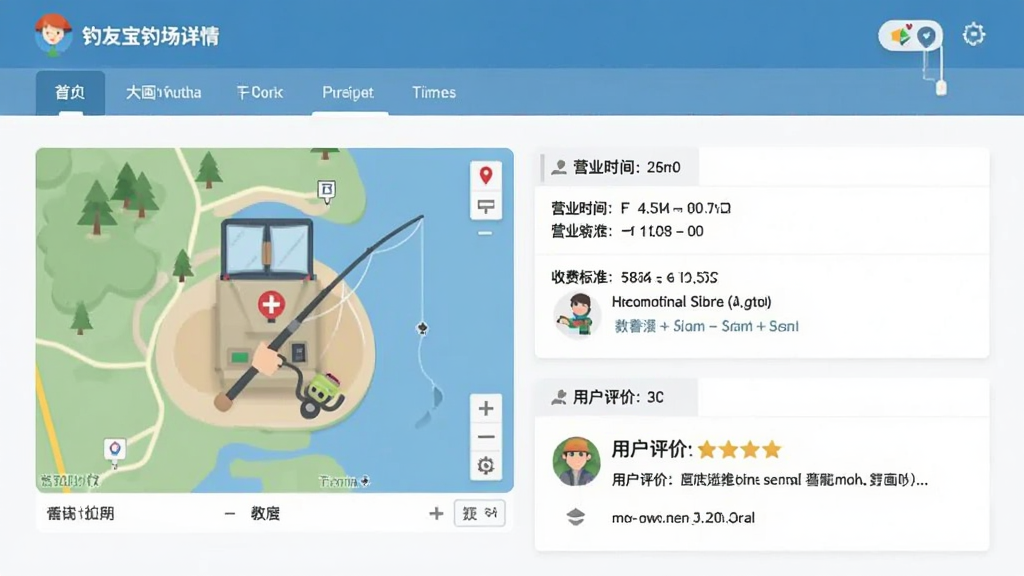 ���ѱ���������ҳ�棬��ʾ����λ�õ�ͼ��Ӫҵʱ�䡢�շѱ�׼���û����ۣ����������ˣ�����ƽ����ϸ�ڷḻ�����ʸɾ����޶���Ԫ��