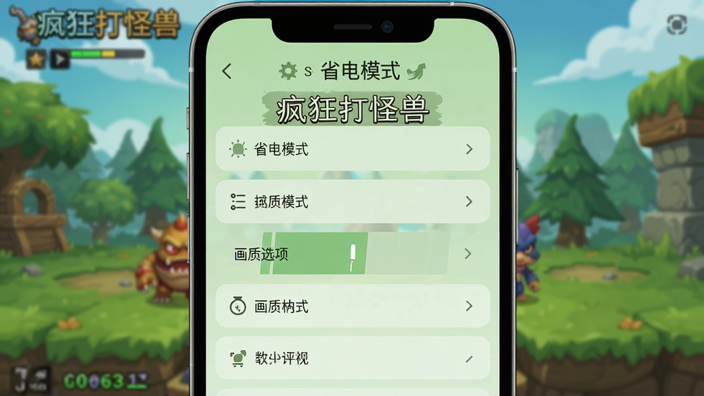 ���壺�ֻ���Ļ��ʾ��Ϸ���ý��棬��ʡ��ģʽ������ѡ��ȣ����֣�������У���Χ����Ϸ����ͼ���Ű棺ѡ���б��������С�������ޡ������ڶ�������񣺼��UI��ǳ��ɫ�������ʣ�����ɾ����޶���Ԫ��