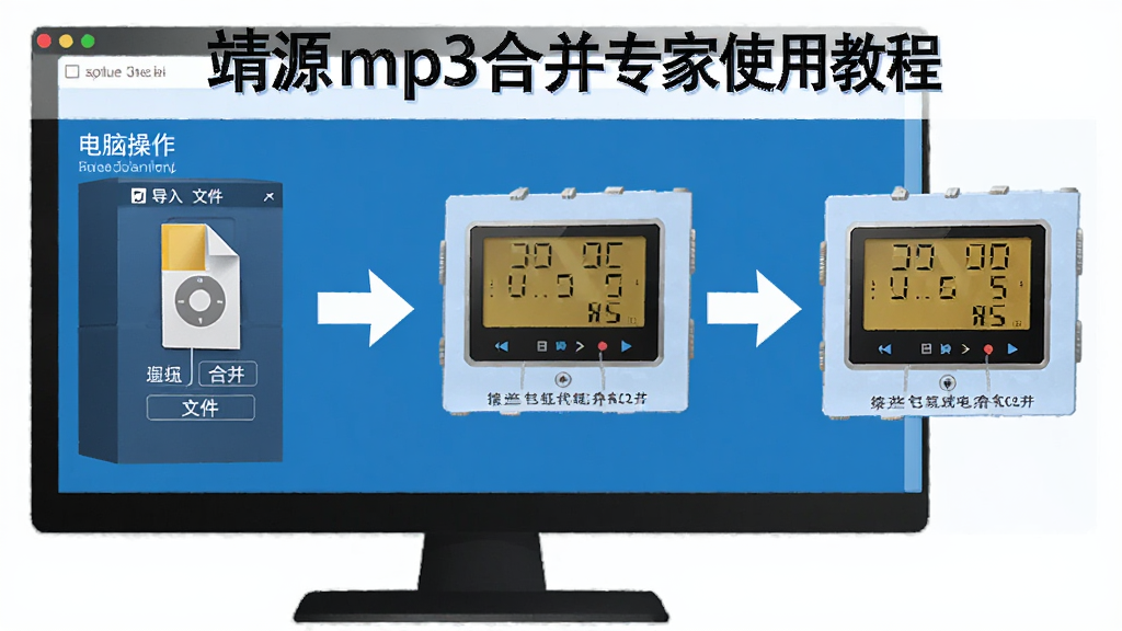 ��Դmp3�ϲ�ר��ʹ�ý̳̲�ͼ��չʾ���Զ˲������裬�ӵ����ļ����ϲ���ɣ��ü�ͷָʾ����ɫ���棬�������������ʸɾ�