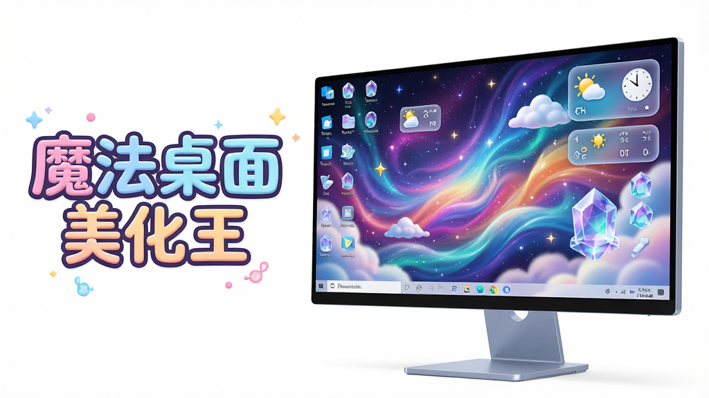���壺һ̨������ħ���������������ִ���Windows���ԣ���Ļ��ʾɫ�ʰ�쵵Ķ�̬��ֽ�;�������С��������֣�����λ�ڻ�������ƫ�ң������������չʾ�������ơ�ħ���������������������֣��Ű棺������Ļ����ռ�Ӿ����壬���ֱ����������հ״�������Բ��ɰ������3D��Ⱦ�������ͨ͸��ɫ�����ޣ�ϸ�ڣ���ֽ�����������ǿ���Ư�����ƶ䣬����ͼ���ˮ���ʸУ�С�����ʾ������ʱ�ӣ����ʣ�8K���壬�ɾ��޶���Ԫ�ء�